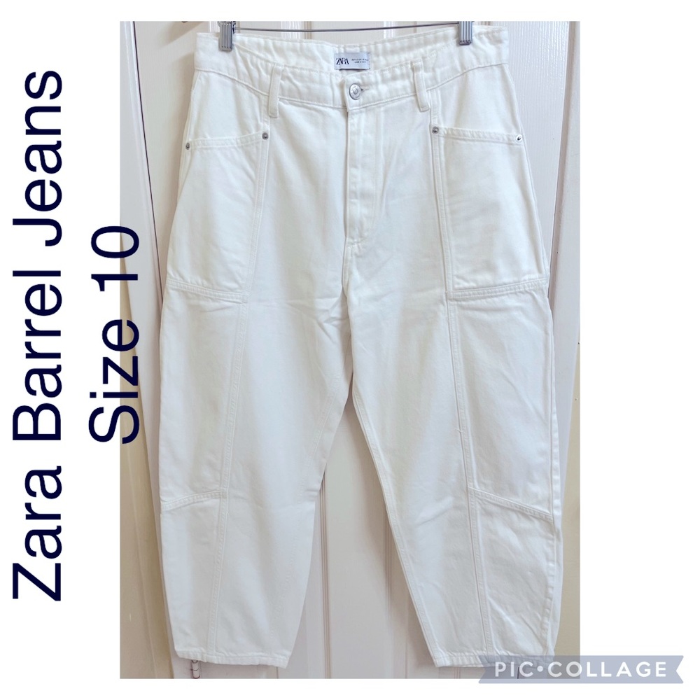 Zara Barrel Jeans Size 10